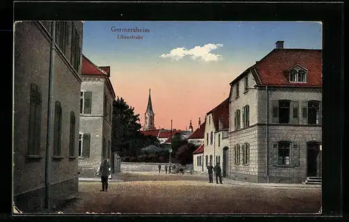 AK Germersheim, Blick in die Lilienstrasse