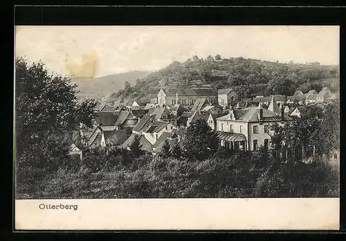 AK Otterberg, Blick über die Dächer der Stadt mit Blick zur Abtei