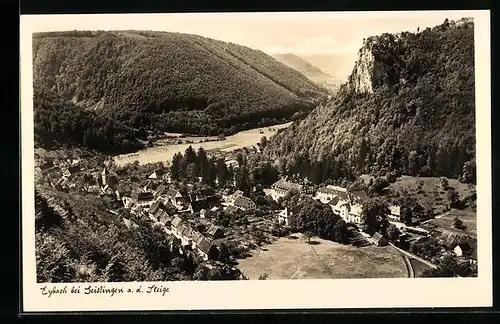 AK Eybach, Blick auf den Ort m im Tal