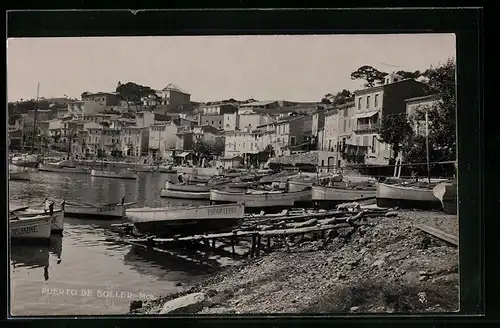 AK Puerto Soller /Mca., Boote am Strand