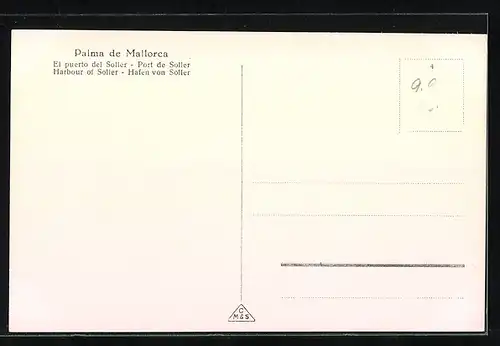 AK Puerto de Soller, Teilansicht mit Hafen