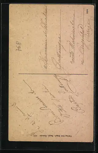 AK Kandel, Turmstrasse mit Kirche