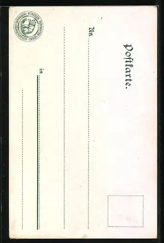 Lithographie Berlin-Tiergarten, Kaiser Friedrich Gedächtnis-Kirche