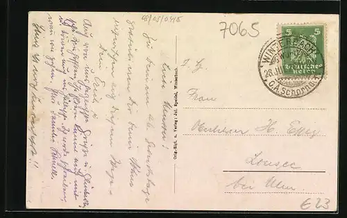 AK Winterbach / Württbg., Partie am Marktplatz