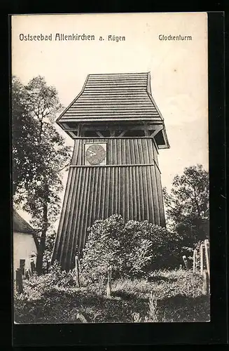 AK Altenkirchen a. Rügen, Blick auf Glockenturm