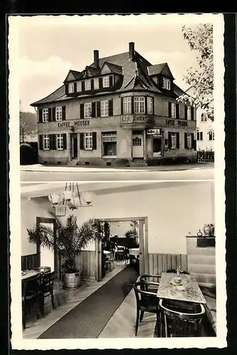 AK Waldhausen b. Schorndorf, Konditorei und Kaffee Alfred Weisser
