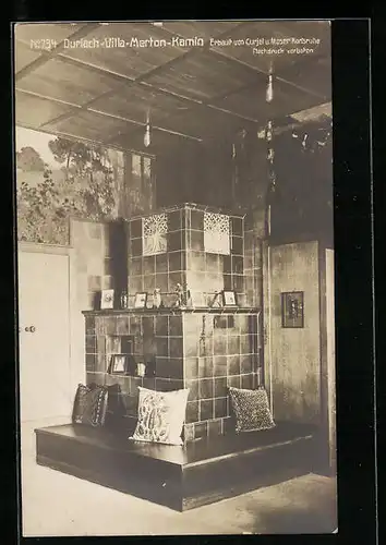 AK Durlach, Villa-Merton, Kamin