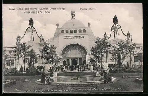 AK Nürnberg, Bayerische Jubiläums-Landes-Ausstellung, Staatsgebäude