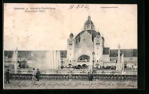 AK Düsseldorf, Gewerbe- und Industrie-Ausstellung 1902, Hauptindustriehalle