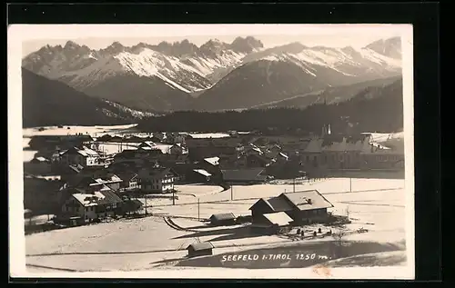 AK Seefeld, Ortspartie im Schnee