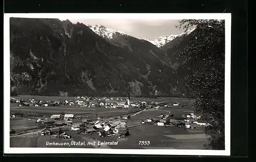 AK Umhausen /Ötztal, Teilansicht mit Lieerstal