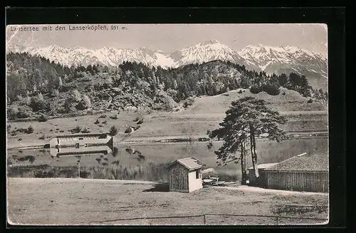 AK Lans /Lansersee, Ortspartie mit den Lanserköpfen