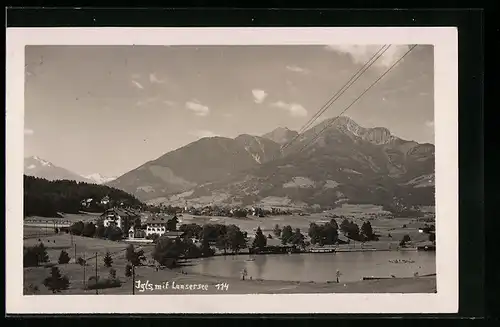 AK Igls, Ortspartie mit Lansersee