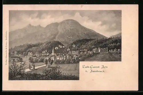 AK Igls b. Innsbruck, Gesamtansicht der Ortschaft
