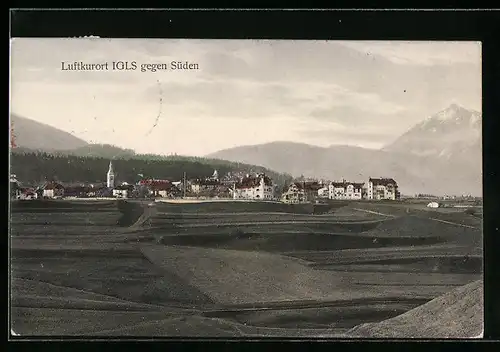 AK Igls, Ortsansicht gegen Süden