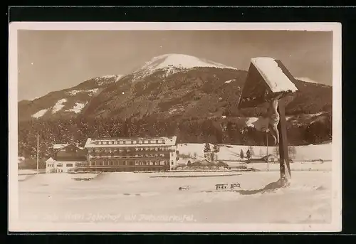 AK Igls, Hotel Iglerhof mit Patscherkofel