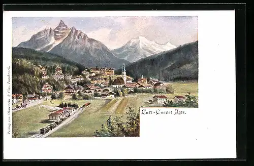 AK Igls, Gesamtansicht der Ortschaft