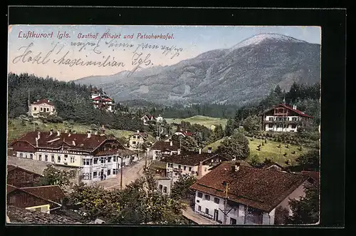 AK Igls, Gasthof Altwirt und Patscherkofel