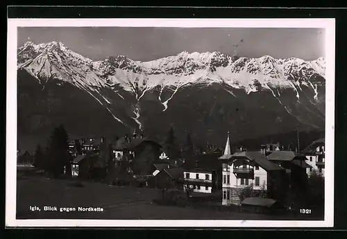 AK Igls, Blick gegen Nordkette