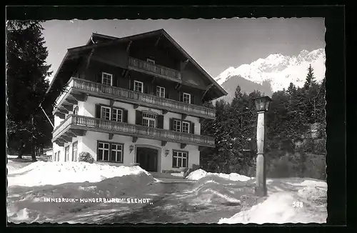 AK Innsbruck-Hungerburg, Blick auf Hotel Seehof