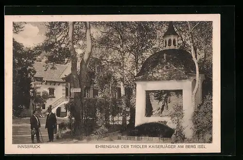 AK Innsbruck, Ehrengrab der Tiroler Kaiserjäger am Berg Isel