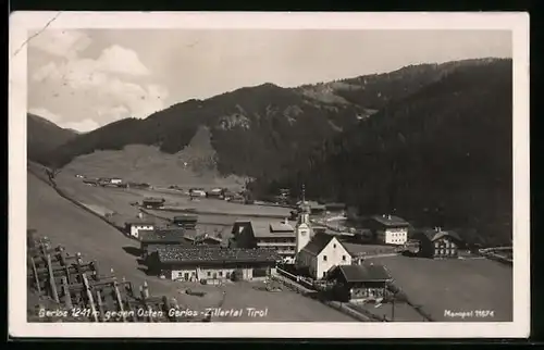 AK Gerlos-Zillertal, Ortsansicht mit Bergen