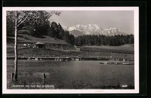 AK Igls, Lansersee mit Nordkette