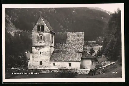 AK Lueg a. Brenner, Blick auf das Kirchlein