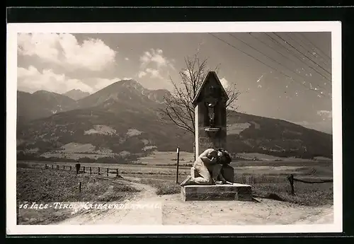 AK Igls, Partie am Kriegerdenkmal