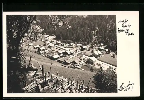 AK Gerlos /Zillertal, Ortsansicht aus der Vogelschau