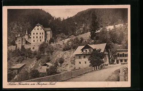 AK Fernstein am Fernpass, Ortsansicht mit Schloss