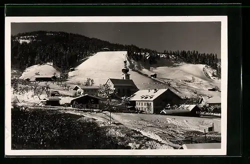 AK Wildschönau /Tirol, Ortsansicht im Winter