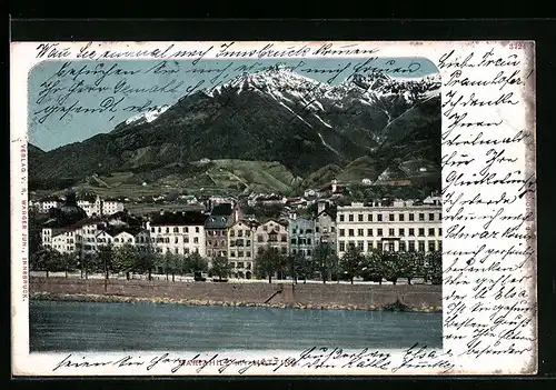 AK Hötting, Ortsansicht mit Mariahilf