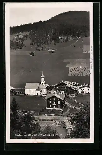 AK Gerlos /Zillertal, Ortspartie mit Gaspingerhof