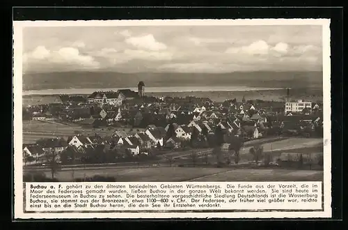 AK Buchau a. F., Ortsansicht mit Umgebung