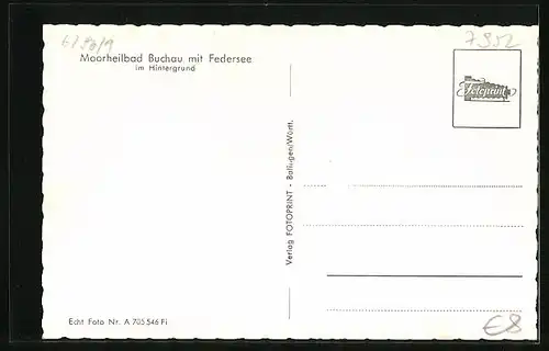 AK Buchau, Moorheilbad mit Federsee