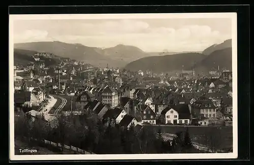 AK Tailfingen, Ortsansicht mit Bergen