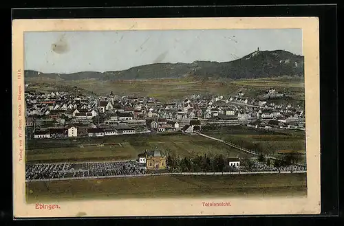 AK Ebingen, Totalansicht vom Ort