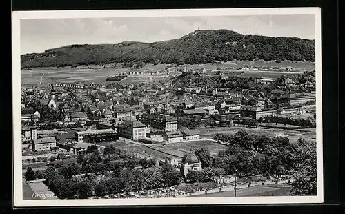 AK Ebingen, Ortsansicht mit Umland