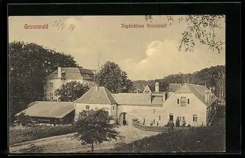 AK Grunewald, Blick auf Jagdschloss