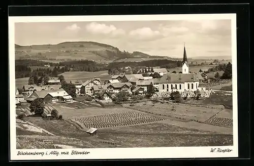 AK Buchenberg i. Allg., Ortsansicht mit Blender