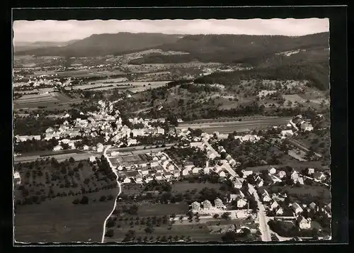 AK Boll /Württ., Ortsansicht vom Flugzeug aus