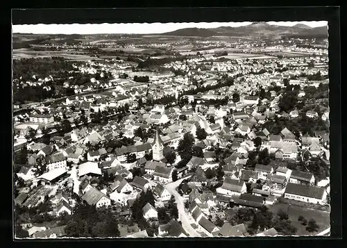 AK Faurndau a. d. Fils /Göppingen, Fliegeraufnahme vom Ort