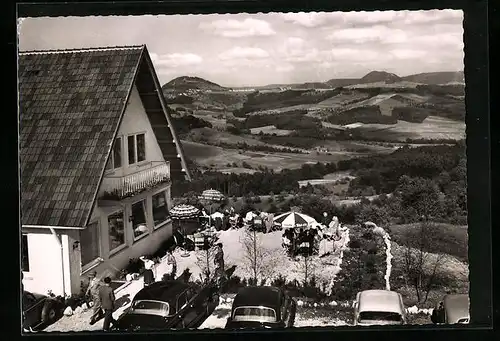 AK Hohenstaufen, Café Honey-do mit Blick auf Felder