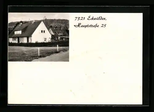 AK Eckwälden, Blick auf ein Wohnhaus, Hauptstrasse 25