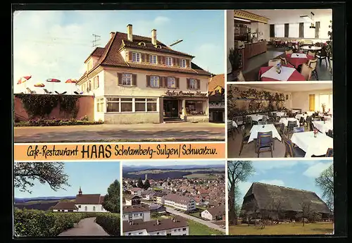 AK Schramberg-Sulgen /Schwarzw., Ansicht vom Cafe-Restaurant Haas