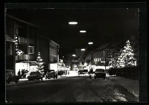AK Trossingen, Strassenpartie im Winter