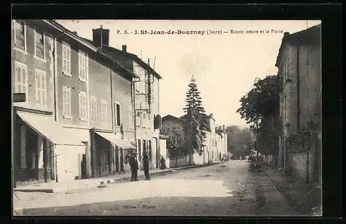 AK St-Jean-de-Bournay, Route neuve et la Poste