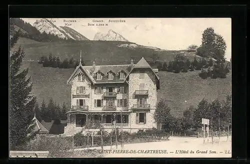 AK Saint-Pierre-de-Chartreuse, L`Hôtel du Grand Som, Rocher Cla, Rocher May