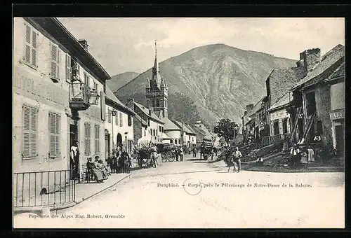 AK Corps, Panorama, près le Pélerinage de Notre-Dame de la Salette